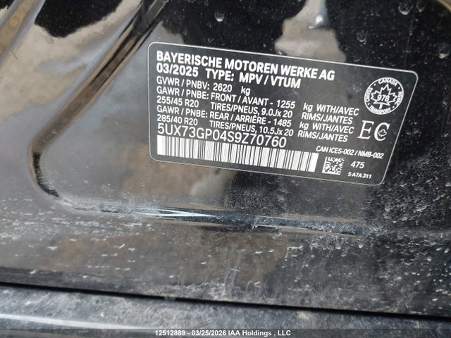 5UX73GP04S9Z70760 BMW X3 M50 Xdrive