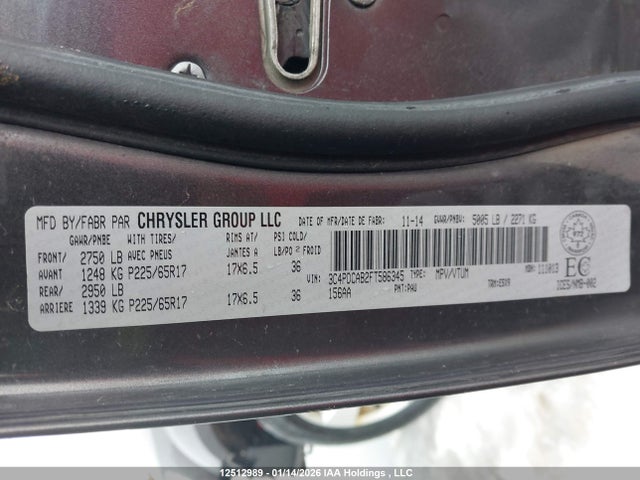 3C4PDCAB2FT586345 Dodge Journey