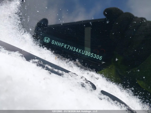 SHHFK7H34KU305306 Honda Civic