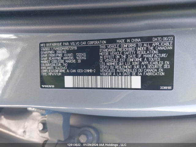 LYVH60DMXRB729119 Volvo Xc60 Recharge Plug-in Hybrid T8 Ultimate Dark Theme