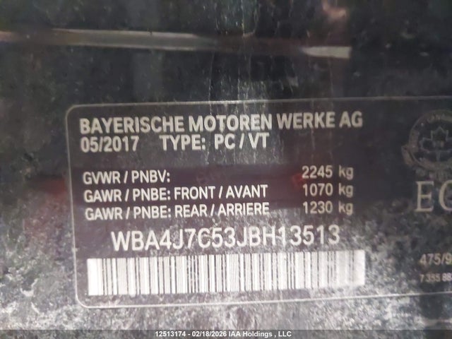 WBA4J7C53JBH13513 BMW 440xi Gran Coupe
