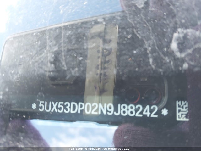 5UX53DP02N9J88242 BMW X3 Xdrive30i