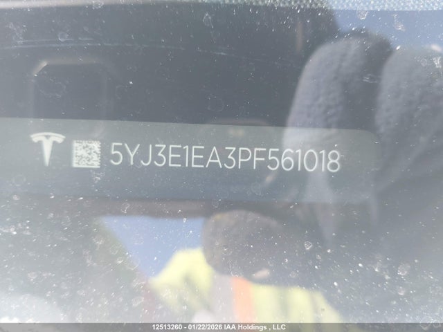 Aukcja sprzedaży 2023 Tesla Model 3 Rwd, vin: 5YJ3E1EA3PF561018, numer aukcji: 12513260