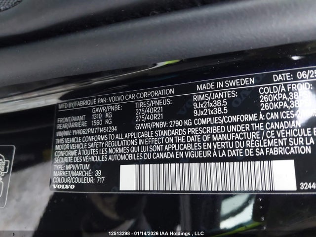 YV4062PM7T1451294 Volvo Xc90 B6 Ultra Bright Theme