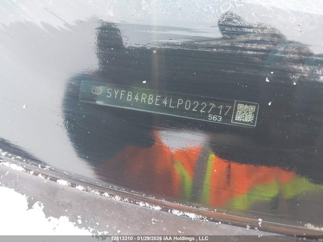 12513310 :رقم المزاد ، 5YFB4RBE4LP022717 vin ، 2020 Toyota Corolla Se مزاد بيع