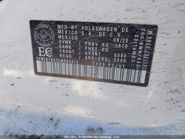 3VWEB7BU3LM063472 Volkswagen JETTA SEL