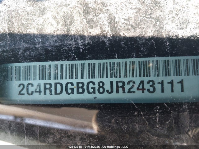 2C4RDGBG8JR243111 Dodge Grand Caravan Se