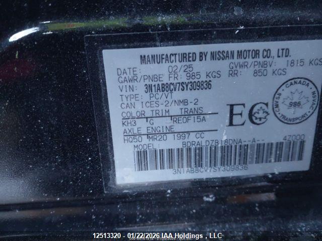3N1AB8CV7SY309836 Nissan SENTRA SV