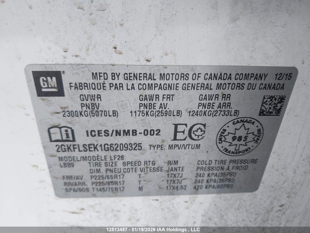 2GKFLSEK1G6209325 GMC Terrain Sle-1