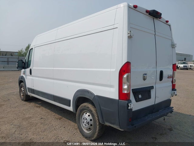2018 Ram Promaster 3500 High Roof მანქანა იყიდება აუქციონზე, vin: 3C6URVHG5JE134928, აუქციონის ნომერი: 12513491