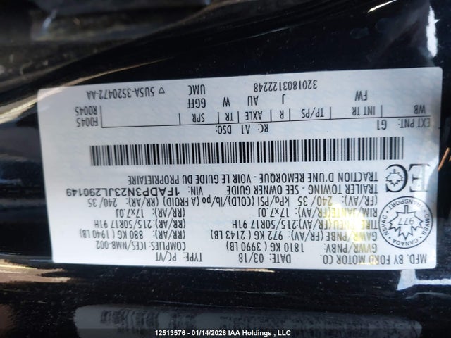 1FADP3N23JL290149 Ford Focus Titanium