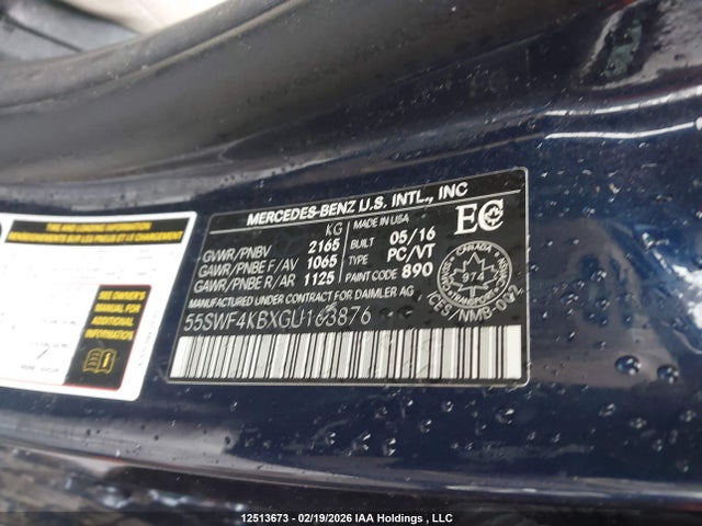 55SWF4KBXGU163876 Mercedes-Benz C 300 4matic