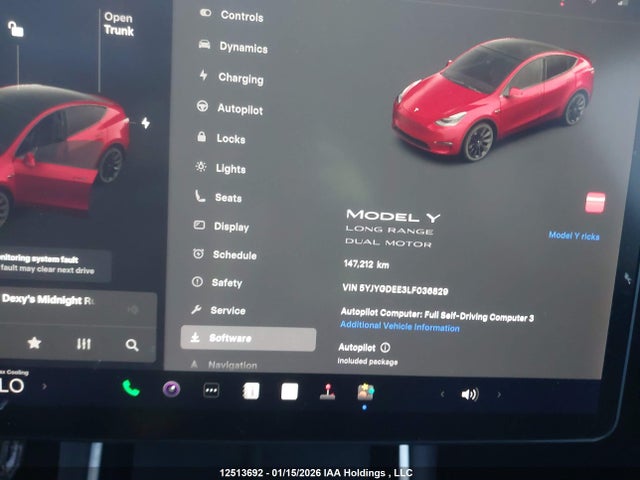 5YJYGDEE3LF036829 Tesla Model Y Long Range