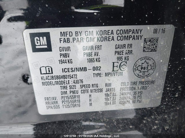 KL4CJBSB6HB015472 Buick Encore
