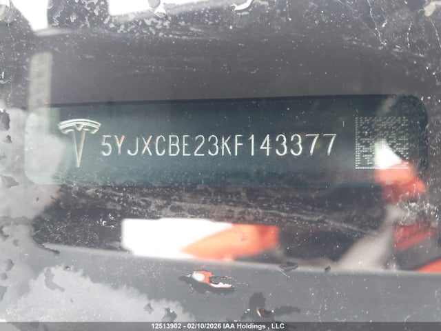 2019 Tesla Model X 100d/75d/long Range/p100d მანქანა იყიდება აუქციონზე, vin: 5YJXCBE23KF143377, აუქციონის ნომერი: 12513902
