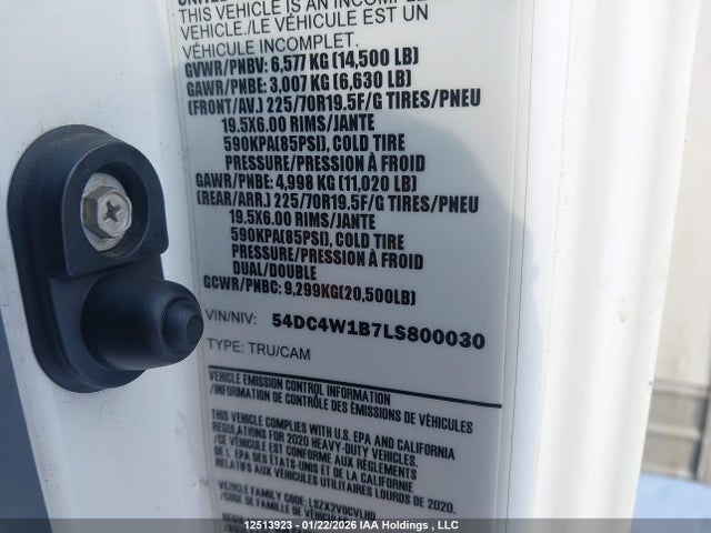Isuzu Npr Hd 2020 54DC4W1B7LS800030 Image 9