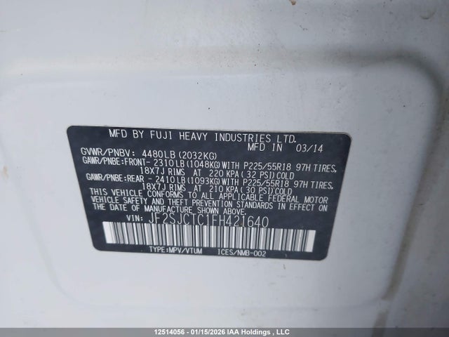 JF2SJCTC1FH421640 Subaru Forester 2.5i Limited Package
