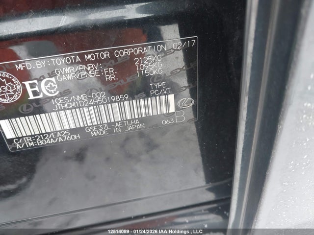 JTHCM1D24H5019859 Lexus Is 300 300