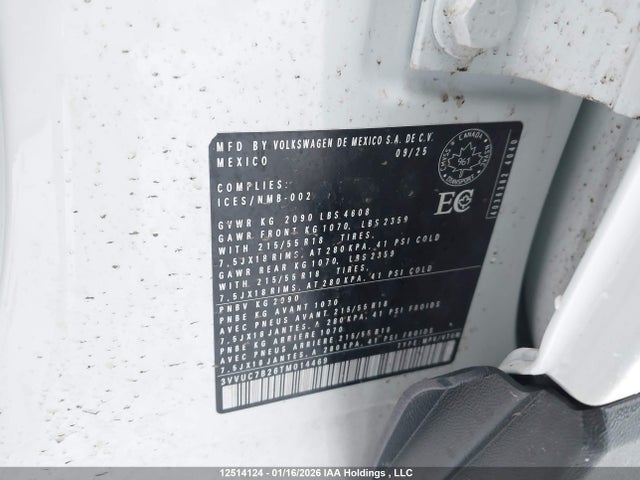 3VVUC7B26TM014469 Volkswagen TAOS SE