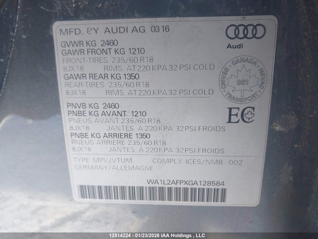 WA1L2AFPXGA128584 Audi Q5 Premium Plus