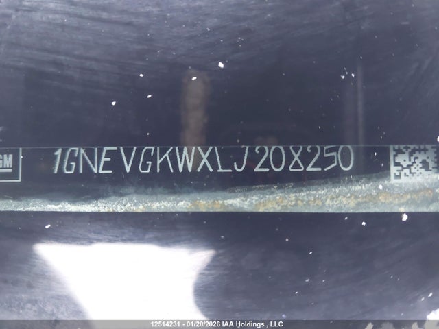 1GNEVGKWXLJ208250 Chevrolet Traverse Lt