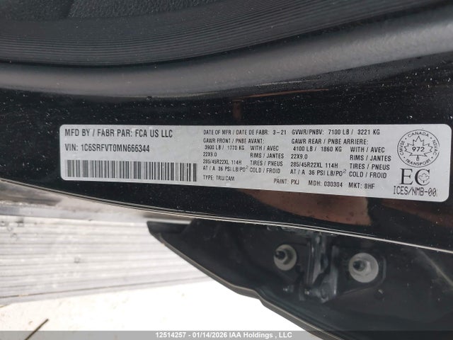 RAM 1500 Sport 2021 1C6SRFVT0MN666344 Image 9