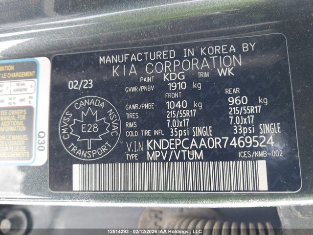 KNDEPCAA0R7469524 KIA Seltos