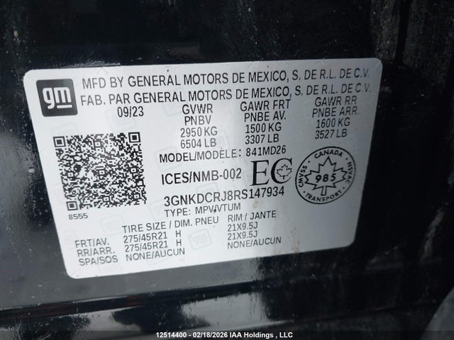 3GNKDCRJ8RS147934 Chevrolet BLAZER RS