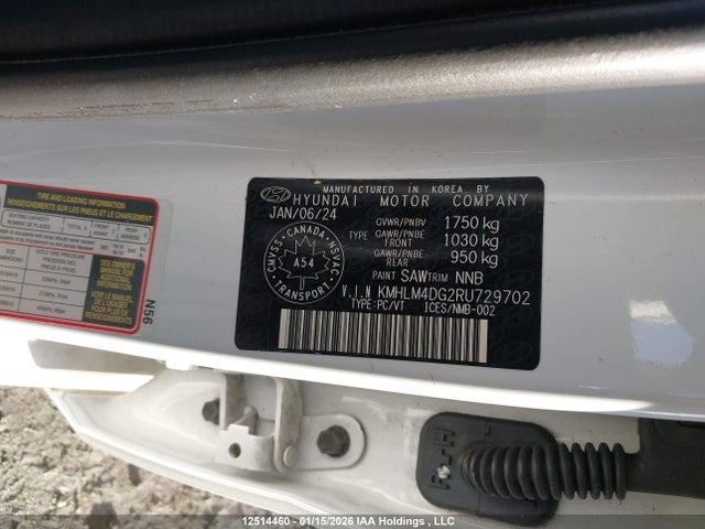 KMHLM4DG2RU729702 Hyundai ELANTRA SEL