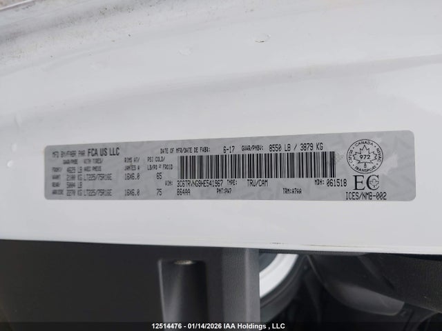 3C6TRVNG9HE541967 RAM Promaster 1500 1500 Standard