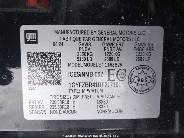 Cadillac Xt4 Luxury 2024 1GYFZBR41RF217191 Image 18
