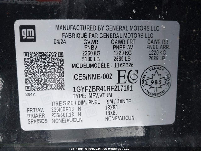 Cadillac Xt4 Luxury 2024 1GYFZBR41RF217191 Image 19