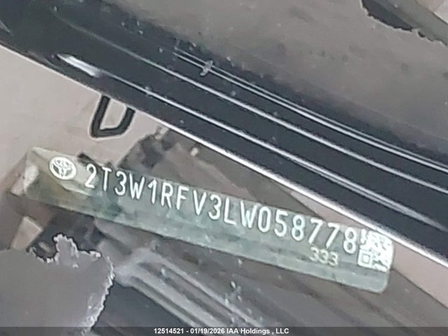 2T3W1RFV3LW058778 Toyota Rav4 Xle