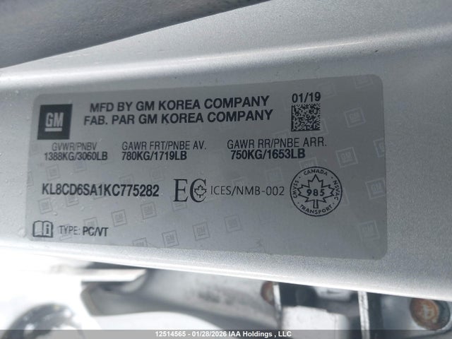 Chevrolet Spark 2019 KL8CD6SA1KC775282 Image 18