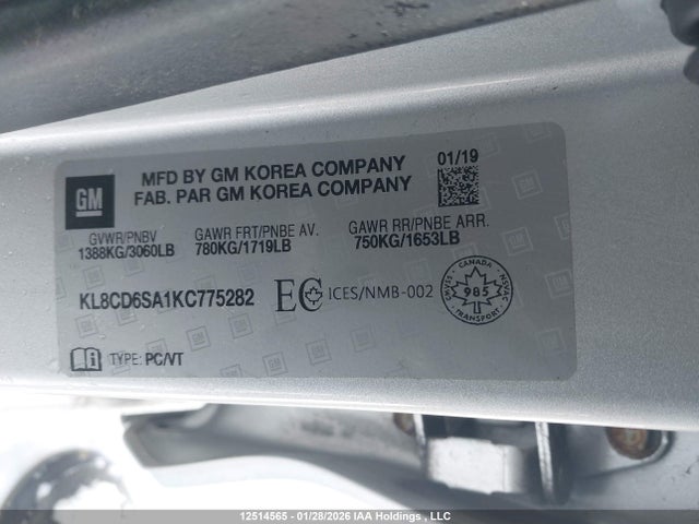 Chevrolet Spark 2019 KL8CD6SA1KC775282 Image 9