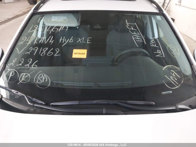 Продаж на аукціоні авто 2025 Toyota Rav4 Hybrid Xle, vin: 2T3RWRFVXSW291862, номер лоту: 12514614