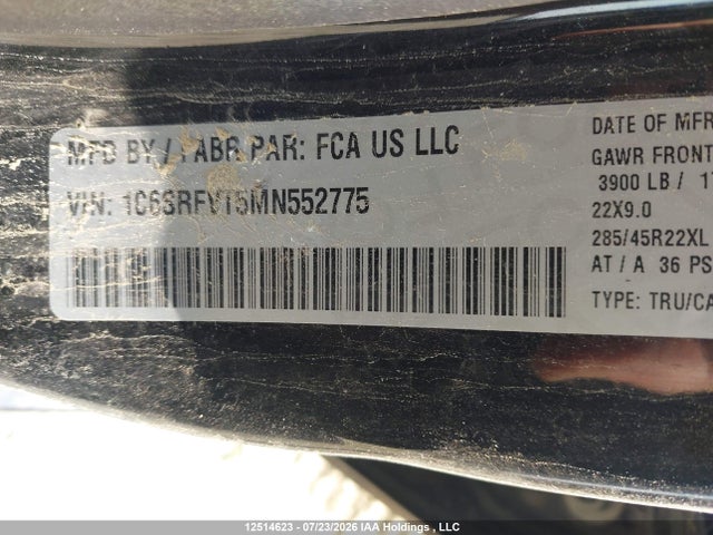 RAM 1500 Sport 2021 1C6SRFVT5MN552775 Image 17