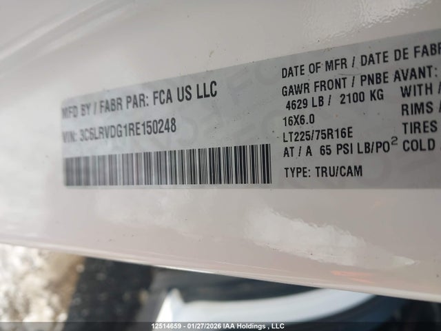3C6LRVDG1RE150248 RAM Promaster 2500 High Roof