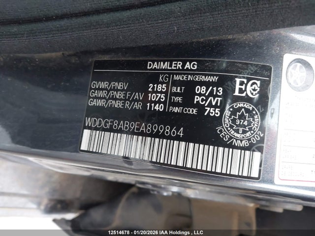 WDDGF8AB9EA899864 Mercedes-Benz C 300 4matic