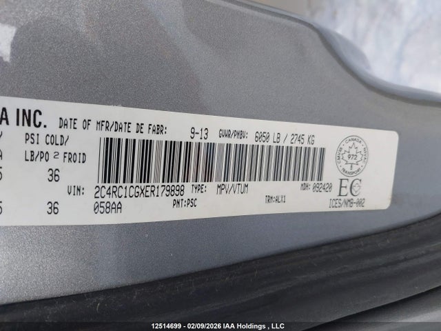 2C4RC1CGXER179898 Chrysler Town &amp; Country