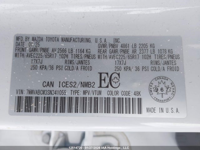 7MMVABCM3SN341055 Mazda CX-50
