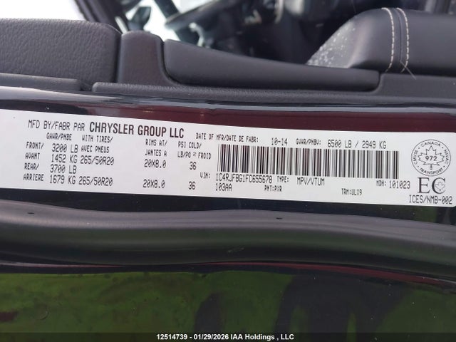 Jeep Grand Cherokee 2015 1C4RJFBG1FC655678 Image 9