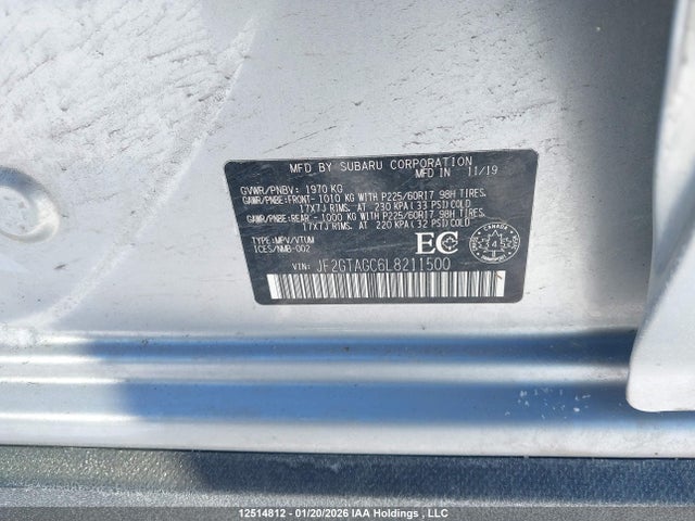 JF2GTAGC6L8211500 Subaru Crosstrek Sport