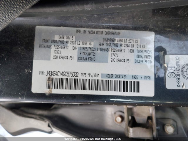JM3KE4CY4G0675032 Mazda Cx-5 Gs