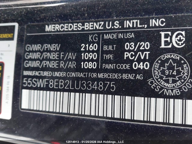 Mercedes-Benz C 300 4matic 2020 55SWF8EB2LU334875 Image 17