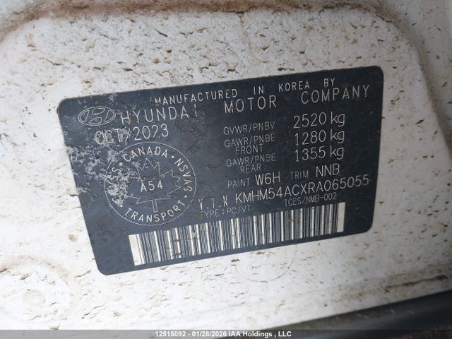Продаж на аукціоні авто 2024 Hyundai Ioniq 6, vin: KMHM54ACXRA065055, номер лоту: 12515092