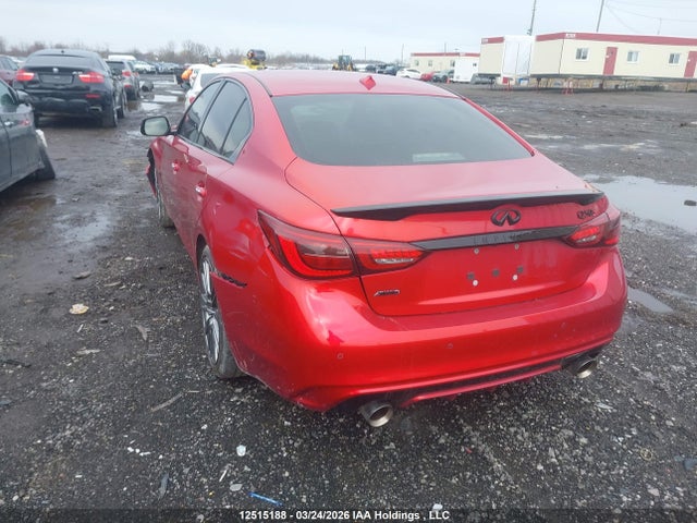 JN1FV7DRXMM880168 Infiniti Q50 Red Sport 400