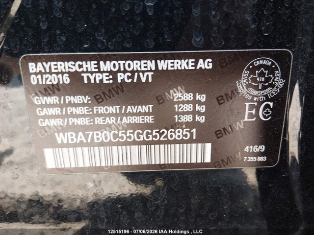 WBA7B0C55GG526851 BMW 750i Xdrive