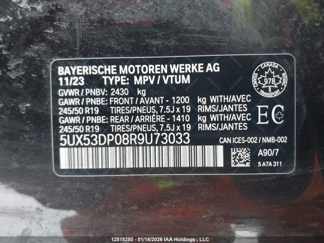 5UX53DP08R9U73033 BMW X3 Xdrive30i