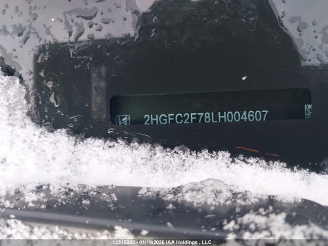 Продаж на аукціоні авто 2020 Honda Civic, vin: 2HGFC2F78LH004607, номер лоту: 12515282
